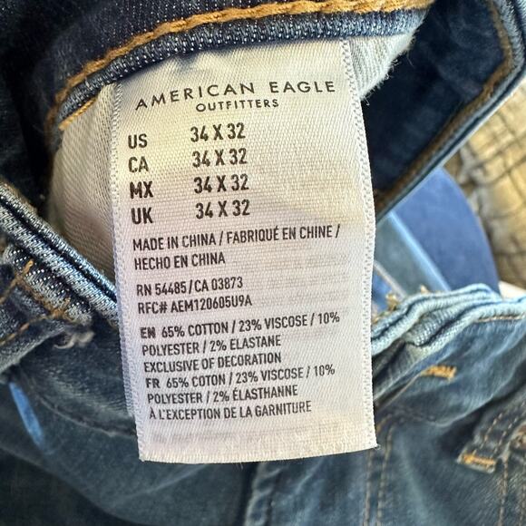 American Eagle Men’s AE Easy Flex Original Bootcut Jean Size 34x32 - Picture 9 of 9